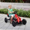 JANSNO Pedal Go Kart Ride-On Toy for Kids 3-8 with Adjustable Seat, Swing Axle, Handbrake, Non-Slip Wheels - 3 of 4