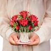 Paper Love 3D Bouquet of Roses Pop Up Card with Detachable Keepsake Bouquet, Gift for Birthday, Valentines Day, All Occasion - Large 10" x 7” - 4 of 4