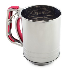 Norpro Stainless Steel Flour Sifter, 3 Cup, Hand Crank - 1 of 4