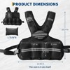 Adjustable Weighted Vest for Women Men,Weighted Walking Vest with Reflective Strips and Mesh Pockets - 2 of 4