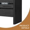 60" 3-Door Sideboard with 3 Drawers - Modern Solid Ash Veneer MDF Sideboard, Semi-Open Shelf & Center Semi - Leovsnove - 4 of 4
