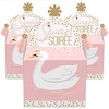Big Dot of Happiness Swan Soiree - Treat Box Party Favors - White Swan Baby Shower or Birthday Party Goodie Gable Boxes - Set of 12 - 2 of 4