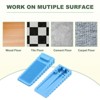 Unique Bargains TPR Anti-Slip Trapezoidal Design Door Stopper 12 Pcs - 4 of 4