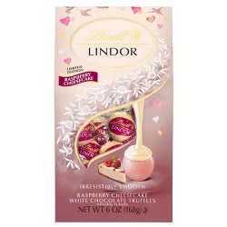 Lindor Valentine's Raspberry Cheesecake White Chocolate Truffles - 6oz