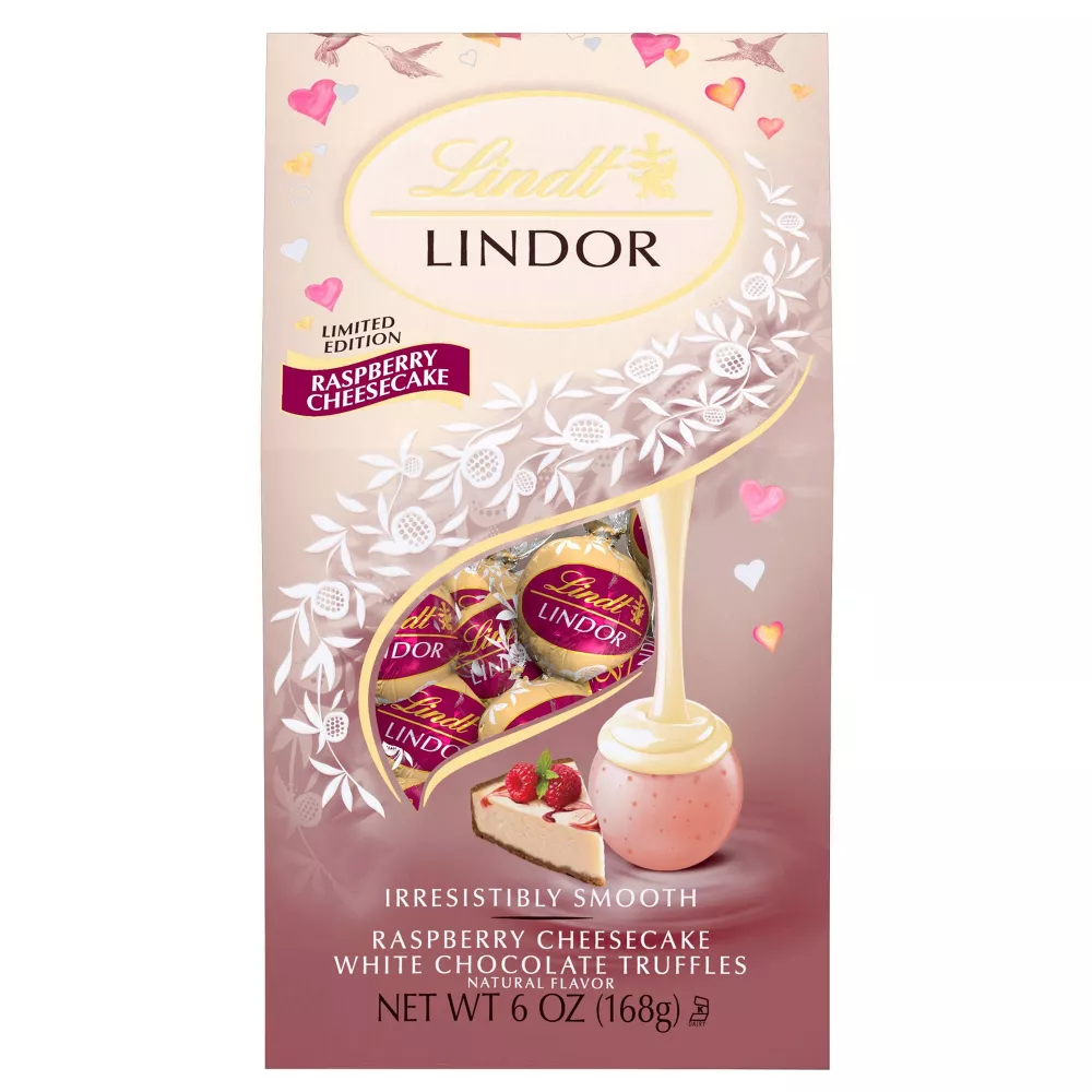 target.com | Lindor Valentine's Raspberry Cheesecake Bag - 6oz