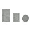 Lux Premium 100% Cotton  Ultra-Soft Tufted Solid Reversible 3 Piece Bath Rug Set, Water-Absorbent, Durable, Machine Washable Bathroom Rug - 2 of 4