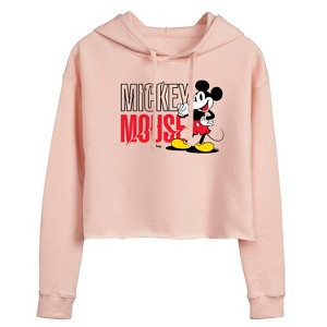 Women's - Disney - Mickey & Friends Cropped Graphic Hoodie - 1 of 3