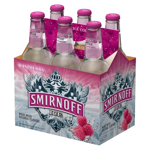 smirnoff ice raspberry 2oz 6pk bottles target