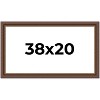 PosterPalooza | Traditional Brown Picture Frame - UV Acrylic, Backing Board, Hanging Hardware Included - 2 of 4