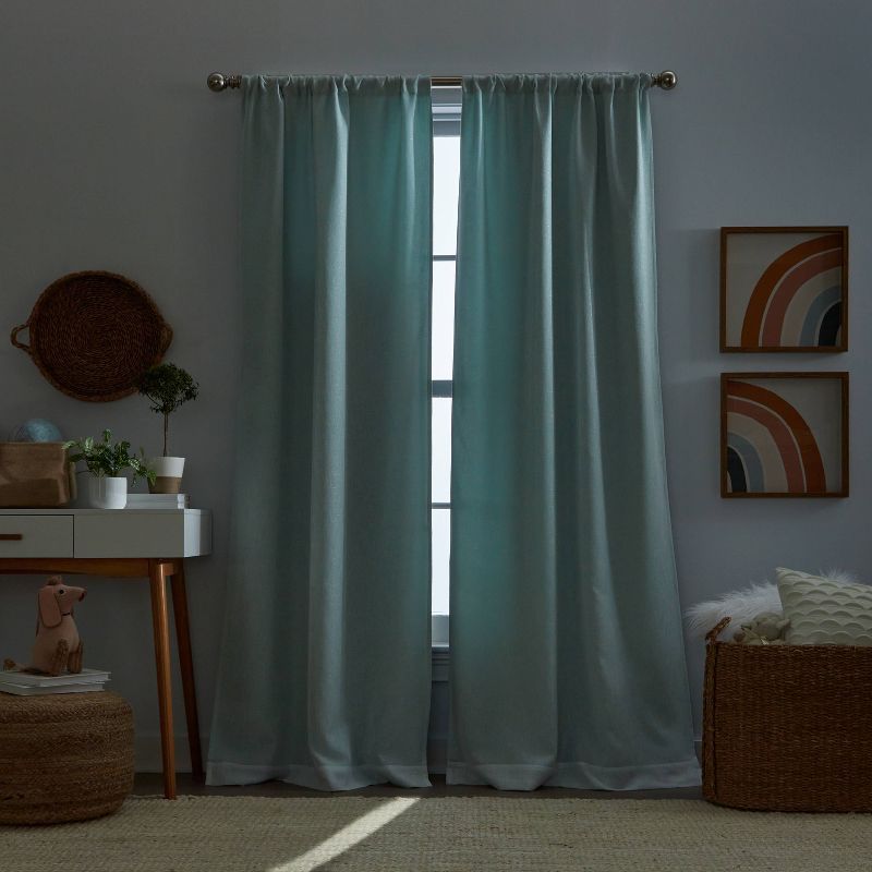 2pk 63" Cleo Poletop Curtains Lined Pale - Dream Factory, 3 of 6