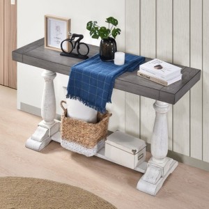 Sofa Tabe 30inch height pedestal table leg Farmhouse Design Retro Design Living room - 1 of 4
