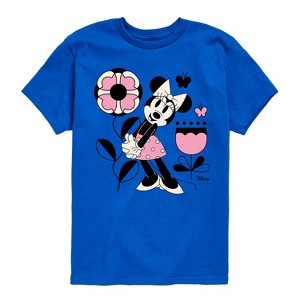 Boys' - Disney - Minnie Mouse with Flowers & Butterflies Short Sleeve Graphic T-Shirt - 1 of 4
