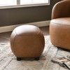 KINWELL 23" Wide Modern Faux Leather Upholstered Ottoman Footrest, PU Entryway Footstool - 4 of 4