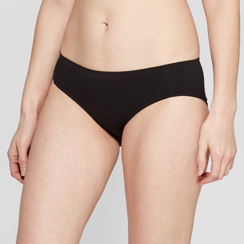 Women's Seamless Bikini Underwear - Auden™ Black S : Target