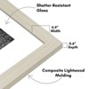 Americanflat 9x12 Picture Frame with Shatter-Resistant Glass - Use as 6x8 Frame with Mat or 9x12 Frame Without Mat - Signature Collection - Light Wood - 2 of 4