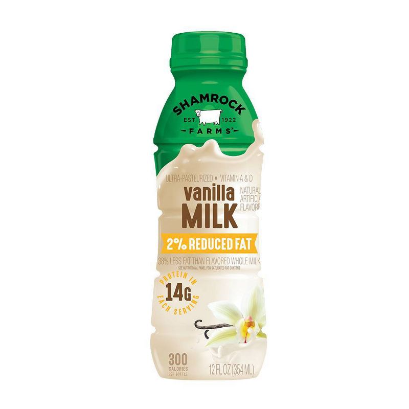 Shamrock Farms 2% Vanilla Milk - 12 fl oz, 1 of 4