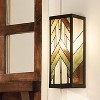 16.25" Stained Glass 1-Light Rectangular Mission Style Outdoor Light Wall Sconce - River of Goods: ETL Listed, Weather-Resistant - 2 of 4