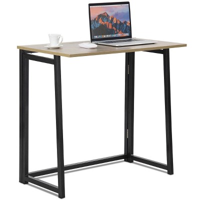 Costway Foldable Computer Desk Home Office Laptop Table Writing Desk Study Table Natural/White/Brown/Black
