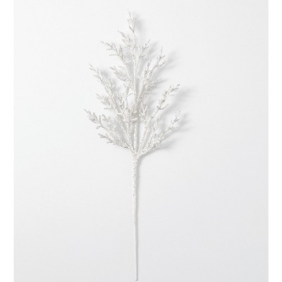 Sullivans Artificial Iced Branch 30.5"H White