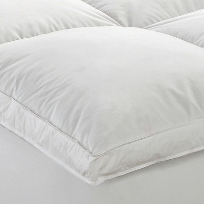 Full Size White Down Featherbed Mattress Topper