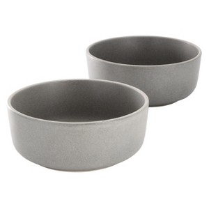 Soho Lounge Bryant Park 2 Piece 6 Inch Stoneware Cereal Bowl Set - 1 of 4