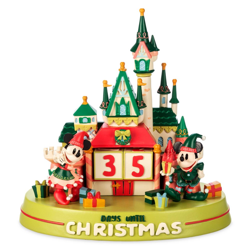 Disney 9" Mickey Mouse & Friends Magic Castle Christmas Countdown Calendar Figurine