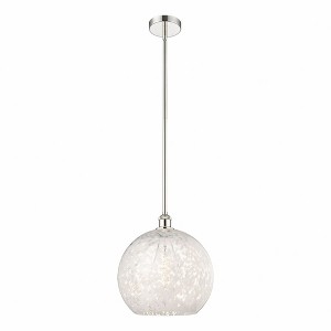 White Mouchette - 1 Light Stem Hung Pendant In Modern Style-16.13 Inches Tall and 13.75 Inches Wide - 1 of 1