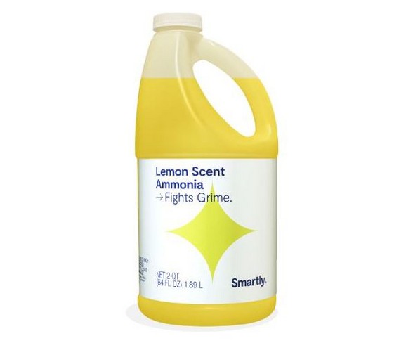 Lemon Scented Ammonia - 64 fl oz - Smartly&#8482;