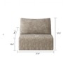 Whisen Convertible Sleeper Sofa Bed, Plush Corduroy Fabric, Back Support with Pillow - 3 of 4