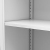 GlasFlength Kitchen Storage Accent Kitchen Cabinet Storage Cabinet Morden Sideboard Cabinet 2 Doors for Dining Room, White, 27.6"*13.8"*34.6" - 4 of 4