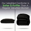 King Size Weighted Comforter, 30 Lbs, 3X Fluffier, Soft Plush, Fits California King, Black - 3 of 4