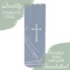 Elanze Designs Faith Hope Love Anchor Dusty Lavender 20 ounce Stainless Steel Travel Tumbler - 3 of 4