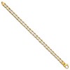 Black Bow Jewelry Men's 7.95mm Polished 14k Two Tone Gold Fancy Link Bracelet, 8.5 Inch - 2 of 4