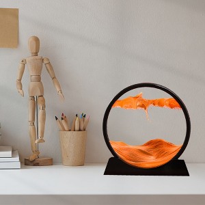 Flowing Sand Painting For Living Room Multifunctional Decoration 3d Sand Picture Simple Relaxing Decoration,abstract,yellow,7.1in,0.59ft - 1 of 4