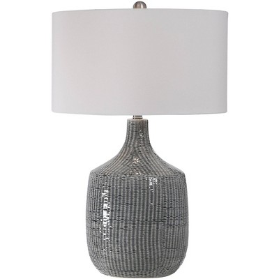 Uttermost Felipe 29" High Dark Gray Modern Ceramic Table Lamp