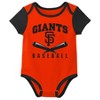 Mlb San Diego Padres Infant Boys' White Pinstripe 3pk Bodysuits