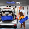 Heavy Duty Car Ramps Set 8000lbs Auto Ramp Solid Steel Ramps (Blue, 36" L x 13" W x 11.8" H) - 3 of 4