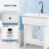 Karl Home 30 in. Utility Sink Washing Room Sink Laundry Tub with Faucet - 4 of 4