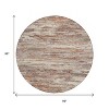 Terra Cotta And Beige Abstract Washable Indoor Outdoor Area Rug - 3 of 4