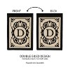 Evergreen Flag Cambridge Chic Letter D Monogram Applique Garden Flag - 12.5" Wide x 18" High - 4 of 4