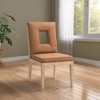 Meridian Furniture,Gwendolyn Vegan Leather Dining Side Chair, Set of 2 - 2 of 4
