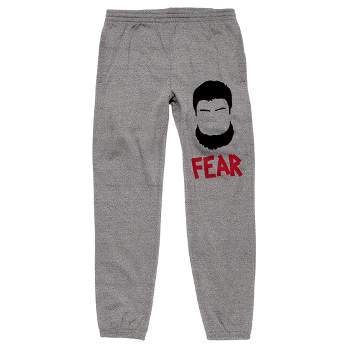 The Office Fear Mose Schrute Silhouette Men's Heather Graphite Sweatpants