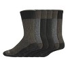 Dickies Men's 6pk Moisture Control Crew Socks - Olive Green 6-122: Midweight Knit, Tagless, Machine Washable, Tumble Dry - 2 of 4