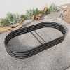 NAYSAYE Planter Raised Garden Bed Large Metal Planter for Plants Vegetables Flowers for Indoor Outdoor Garden, Black, 88.98"*44.68"*11.42" - 4 of 4