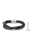 Steeltime Men's genuine brown braided leather bracelet - 3 of 4