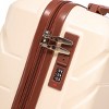ChicFurnit Bag and Luggage Sets Hardside Checked Luggage, ABS Suitcase with Double Spinner Wheels, TSA Lock, Beige, 14.4"*9.1"*22.2" - 4 of 4