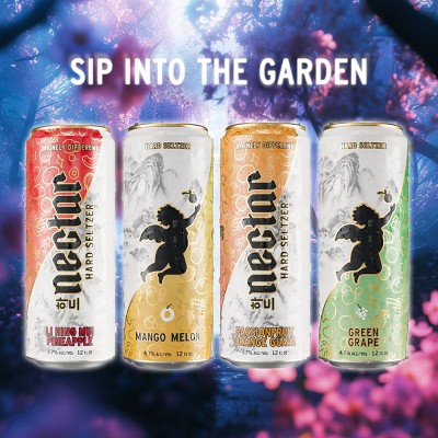Nectar Hard Seltzer Drinks Paradise Variety -12pk/12 fl oz Cans