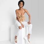 Women's Super-High Rise Slim Straight Jeans - Wild Fable™ White