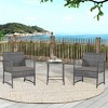 WestinTrends  3-Piece Outdoor Patio Conversation Set - 2 of 4
