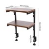 YIYIBYUS 12Inch 2 Tier Clamp On Desk Organizer Shelf Above or Under Desktop Storage Shelf - 3 of 4